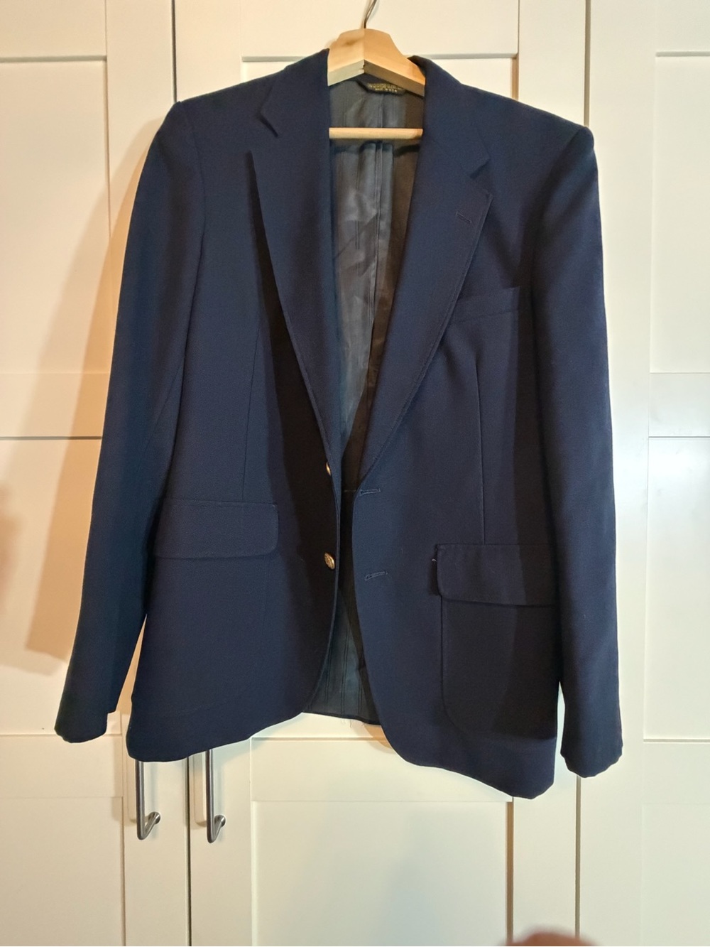 Men's Navy Blue Blazer - Classic Tailored Jacket W